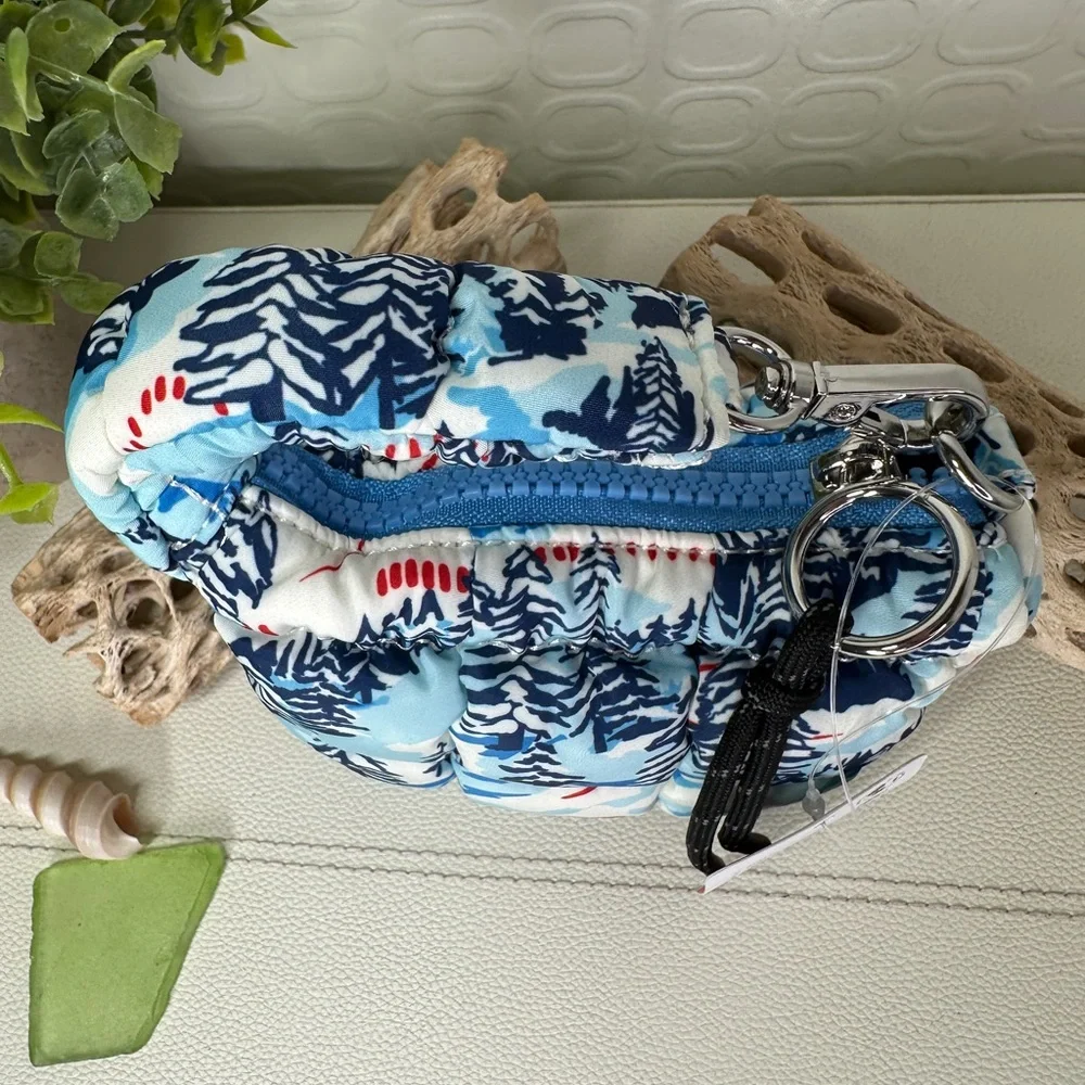 Free People Printed Micro Pouch Alpine Blue Pattern - Picture 7 of 9